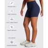 imageAoxjox Breeze Workout Biker Shorts for Women Tummy Control High Waisted Exercise Athletic Gym Running Yoga Short 6quotNavy