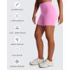 imageAoxjox Breeze Workout Biker Shorts for Women Tummy Control High Waisted Exercise Athletic Gym Running Yoga Short 6quotPrism Pink