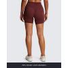 imageAoxjox Breeze Workout Biker Shorts for Women Tummy Control High Waisted Exercise Athletic Gym Running Yoga Short 6quotRum Raisin