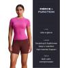 imageAoxjox Breeze Workout Biker Shorts for Women Tummy Control High Waisted Exercise Athletic Gym Running Yoga Short 6quotRum Raisin