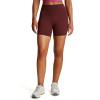 imageAoxjox Breeze Workout Biker Shorts for Women Tummy Control High Waisted Exercise Athletic Gym Running Yoga Short 6quotRum Raisin