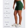 imageAoxjox Breeze Workout Biker Shorts for Women Tummy Control High Waisted Exercise Athletic Gym Running Yoga Short 6quotStorm Green