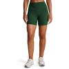 imageAoxjox Breeze Workout Biker Shorts for Women Tummy Control High Waisted Exercise Athletic Gym Running Yoga Short 6quotStorm Green