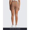 imageAoxjox Geo Workout Biker Shorts for Women Tummy Control High Waisted Exercise Athletic Gym Running Yoga Short 6quotBrownie
