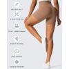 imageAoxjox Geo Workout Biker Shorts for Women Tummy Control High Waisted Exercise Athletic Gym Running Yoga Short 6quotBrownie
