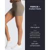 imageAoxjox Geo Workout Biker Shorts for Women Tummy Control High Waisted Exercise Athletic Gym Running Yoga Short 6quotDriftwood