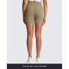 imageAoxjox Geo Workout Biker Shorts for Women Tummy Control High Waisted Exercise Athletic Gym Running Yoga Short 6quotTaupe