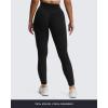 imageAoxjox High Waisted Yoga Pants for Women Hidden Scrunch CrossWaist Buttery Soft Crossover Workout Venus Leggings 26quotBlack