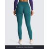 imageAoxjox High Waisted Yoga Pants for Women Hidden Scrunch CrossWaist Buttery Soft Crossover Workout Venus Leggings 26quotDeep Lagoon
