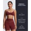 imageAoxjox Lexi Lined Workout Biker Shorts for Women Tummy Control High Waisted Exercise Athletic Gym Running Yoga Short 6quotBurgundyWoodrose