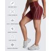 imageAoxjox Lexi Lined Workout Biker Shorts for Women Tummy Control High Waisted Exercise Athletic Gym Running Yoga Short 6quotBurgundyWoodrose