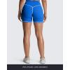 imageAoxjox Lexi Lined Workout Biker Shorts for Women Tummy Control High Waisted Exercise Athletic Gym Running Yoga Short 6quotDirectoire BlueWhite