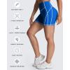 imageAoxjox Lexi Lined Workout Biker Shorts for Women Tummy Control High Waisted Exercise Athletic Gym Running Yoga Short 6quotDirectoire BlueWhite