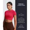 imageAoxjox Short Sleeve Crop Tops for Women Classic Longline Baby Tee Workout T Shirt TopLove Potion