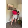 imageAoxjox Short Sleeve Crop Tops for Women Classic Longline Baby Tee Workout T Shirt TopLove Potion