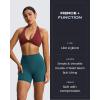 imageAoxjox Siren Workout Biker Shorts for Women Tummy Control High Waisted Hidden Scrunch Athletic Gym Yoga Short 5quot6quot7quotDeep Lagoon