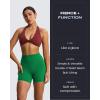 imageAoxjox Siren Workout Biker Shorts for Women Tummy Control High Waisted Hidden Scrunch Athletic Gym Yoga Short 5quot6quot7quotJolly Green Size Up  If in Between Sizes