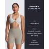 imageAoxjox Siren Workout Biker Shorts for Women Tummy Control High Waisted Hidden Scrunch Athletic Gym Yoga Short 5quot6quot7quotMink