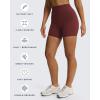 imageAoxjox Siren Workout Biker Shorts for Women Tummy Control High Waisted Hidden Scrunch Athletic Gym Yoga Short 5quot6quot7quotRum Raisin