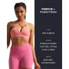 imageAoxjox Trinity Workout Biker Shorts for Women CrossWaist Crossover High Waisted Tummy Control Athletic Running Yoga Short 6quotAzalea Pink