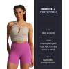 imageAoxjox Trinity Workout Biker Shorts for Women CrossWaist Crossover High Waisted Tummy Control Athletic Running Yoga Short 6quotCattleya Purple