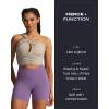imageAoxjox Trinity Workout Biker Shorts for Women CrossWaist Crossover High Waisted Tummy Control Athletic Running Yoga Short 6quotChive Blossom