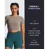 imageAoxjox Trinity Workout Biker Shorts for Women CrossWaist Crossover High Waisted Tummy Control Athletic Running Yoga Short 6quotDeep Lagoon