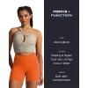 imageAoxjox Trinity Workout Biker Shorts for Women CrossWaist Crossover High Waisted Tummy Control Athletic Running Yoga Short 6quotFirecracker