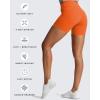 imageAoxjox Trinity Workout Biker Shorts for Women CrossWaist Crossover High Waisted Tummy Control Athletic Running Yoga Short 6quotFirecracker
