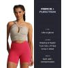 imageAoxjox Trinity Workout Biker Shorts for Women CrossWaist Crossover High Waisted Tummy Control Athletic Running Yoga Short 6quotLove Potion
