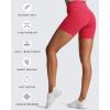 imageAoxjox Trinity Workout Biker Shorts for Women CrossWaist Crossover High Waisted Tummy Control Athletic Running Yoga Short 6quotLove Potion