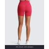 imageAoxjox Trinity Workout Biker Shorts for Women CrossWaist Crossover High Waisted Tummy Control Athletic Running Yoga Short 6quotLove Potion