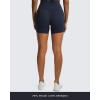 imageAoxjox Trinity Workout Biker Shorts for Women CrossWaist Crossover High Waisted Tummy Control Athletic Running Yoga Short 6quotNavy