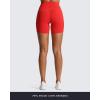 imageAoxjox Trinity Workout Biker Shorts for Women CrossWaist Crossover High Waisted Tummy Control Athletic Running Yoga Short 6quotRacing Red