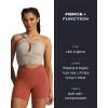 imageAoxjox Trinity Workout Biker Shorts for Women CrossWaist Crossover High Waisted Tummy Control Athletic Running Yoga Short 6quotRust Red
