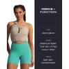imageAoxjox Trinity Workout Biker Shorts for Women CrossWaist Crossover High Waisted Tummy Control Athletic Running Yoga Short 6quotTurquoise