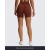 imageAoxjox Venus Workout Biker Shorts for Women CrossWaist Tummy Control High Waisted Hidden Scrunch Yoga Short 5quot6quot7quotCherry Mahogany