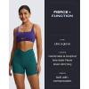 imageAoxjox Venus Workout Biker Shorts for Women CrossWaist Tummy Control High Waisted Hidden Scrunch Yoga Short 5quot6quot7quotDeep Lagoon