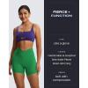imageAoxjox Venus Workout Biker Shorts for Women CrossWaist Tummy Control High Waisted Hidden Scrunch Yoga Short 5quot6quot7quotJolly Green