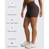 imageAoxjox Venus Workout Biker Shorts for Women CrossWaist Tummy Control High Waisted Hidden Scrunch Yoga Short 5quot6quot7quotMulch