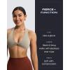 imageAoxjox Womens Workout Halter Sport Bras Fitness Rosie Bra Yoga Crop TankMink