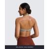 imageAoxjox Womens Workout Halter Sport Bras Fitness Rosie Bra Yoga Crop TankMink