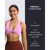 imageAoxjox Womens Workout Halter Sport Bras Fitness Rosie Bra Yoga Crop TankPrism Pink