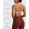 imageAoxjox Womens Workout Halter Sport Bras Fitness Rosie Bra Yoga Crop TankPrism Pink