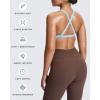 imageAoxjox Womens Workout Sports Bras Fitness Satara Low Impact Bra Yoga Crop TankAiry Blue