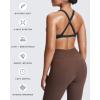 imageAoxjox Womens Workout Sports Bras Fitness Satara Low Impact Bra Yoga Crop TankBlueberry