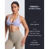 imageAoxjox Womens Workout Sports Bras Fitness Satara Low Impact Bra Yoga Crop TankPurple Heather