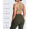 imageAoxjox Womens Workout Sports Bras Fitness Satara Low Impact Bra Yoga Crop TankSage Green