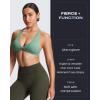 imageAoxjox Womens Workout Sports Bras Fitness Satara Low Impact Bra Yoga Crop TankSage Green