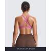 imageAoxjox Womens Workout Sports Bras Fitness Satara Low Impact Bra Yoga Crop TankSpring Crocus